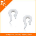 Horn Flesh Tunnel Plug Ohr Ear Piercing white body jewelry acrylic earlobe accessories